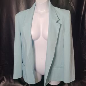 Vintage 80s solos by Koret Pastel mint blazer Size large